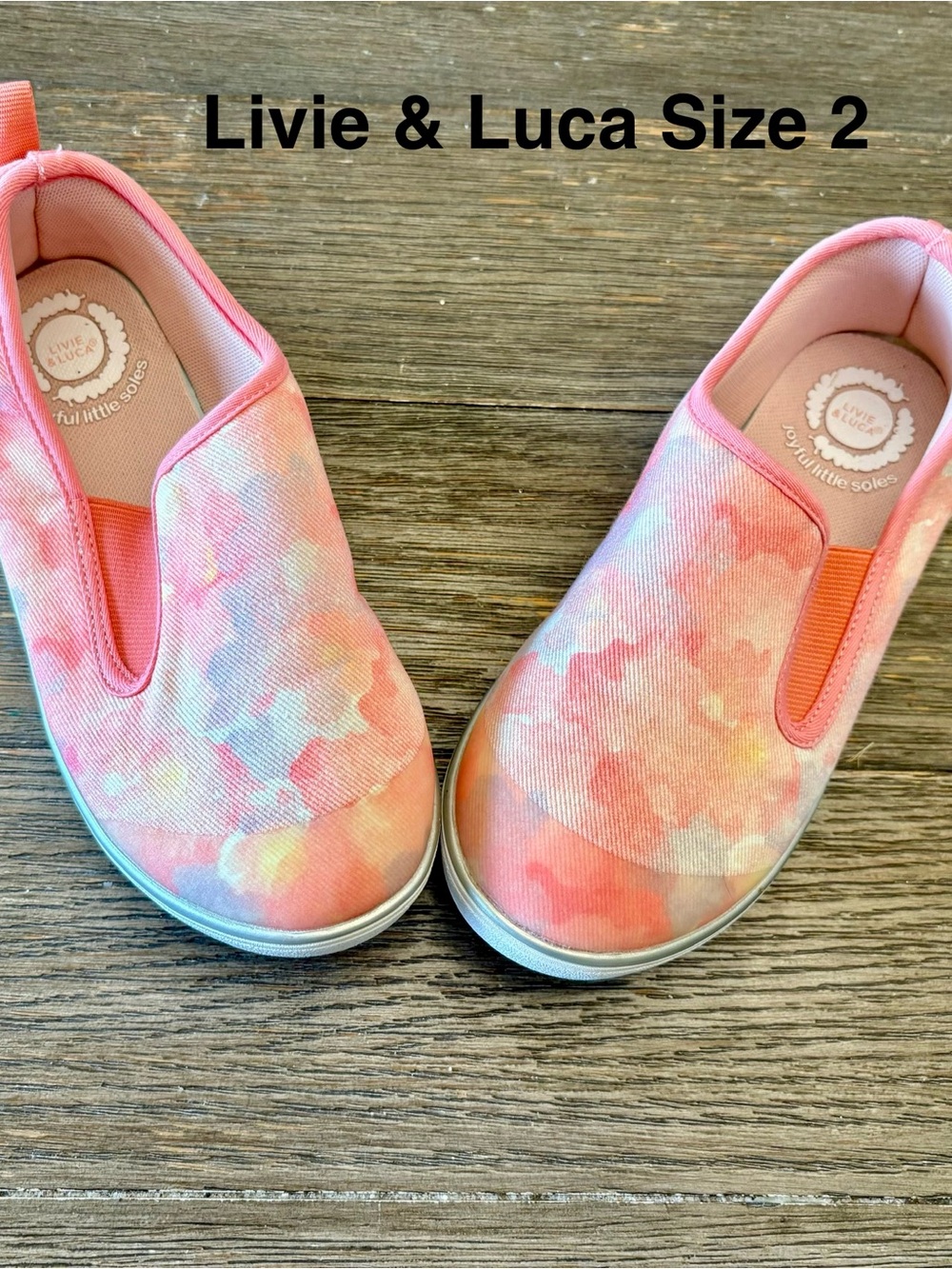 Livie & Luca Pink Tie-Dye Slip-On Sneakers